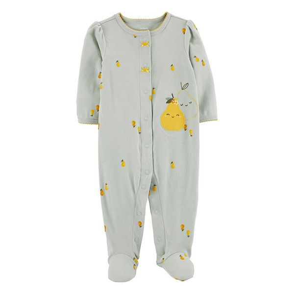 Baby Girl Carter's Pear SnapUp Sleep & Play