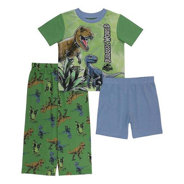 Toddler Boy Jurassic World Leafy Dinos Top & Bottoms Pajama Set