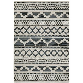StyleHaven Trevor Distressed Abstract Indoor Outdoor Rug