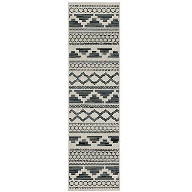 StyleHaven Trevor Distressed Abstract Indoor Outdoor Rug