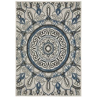 StyleHaven Trevor Star Medallions Indoor Outdoor Rug