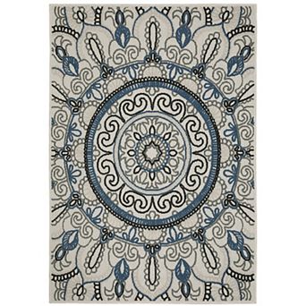 StyleHaven Trevor Star Medallions Indoor Outdoor Rug