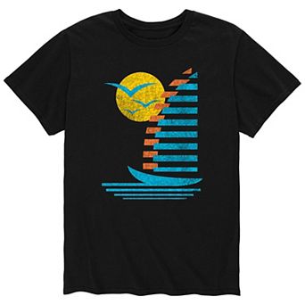 Men's Sailboats Gull Retro Tee
