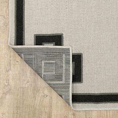 StyleHaven Trevor Geometric Diamond Indoor Outdoor Rug