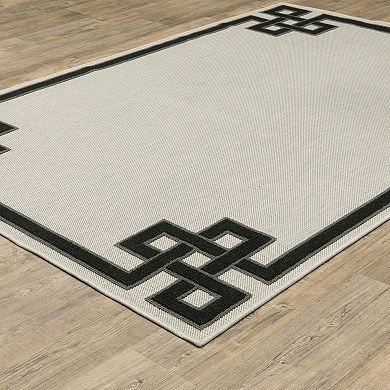 StyleHaven Trevor Geometric Diamond Indoor Outdoor Rug