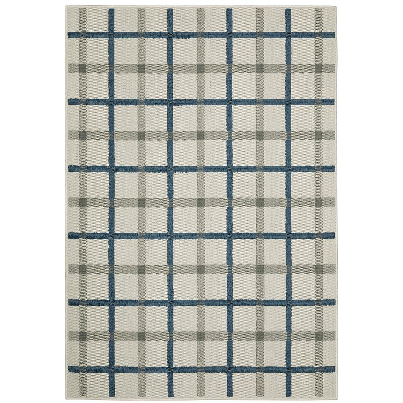 StyleHaven Trevor Floral Lattice Indoor Outdoor Rug, Beig/Green, 10X13 Ft