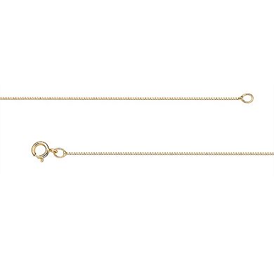 Gemminded 18k Gold Over Silver Lab-Created Opal Pendant Necklace with Lab-Created White Sapphire Halo