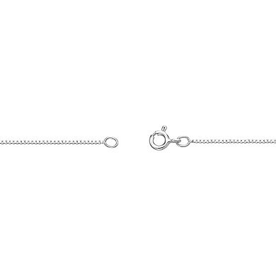 Gemminded Sterling Silver Lab-Created Alexandrite Cross Pendant Necklace