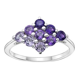 Gemminded Sterling Silver Amethyst Ring