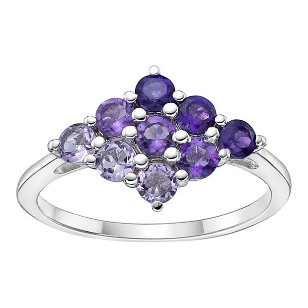 Gemminded Sterling Silver Amethyst Ring