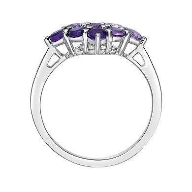 Gemminded Sterling Silver Amethyst Ring