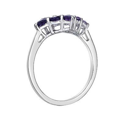 Gemminded Sterling Silver Amethyst Ring