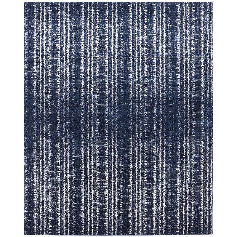 Weave & Wander Meera Justice Rug, Blue, 5X8 Ft