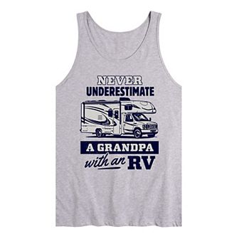 Men's Never Underestimate Grandpa Tank Top