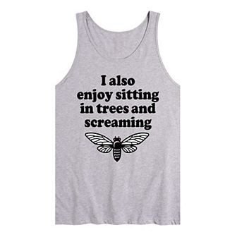 Men's Sitting In Trees Screaming Tank Top