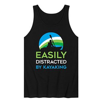 Men's Easily Distracted Kayak Tank Top