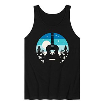 Men's Retro Guitar Nature Tank Top