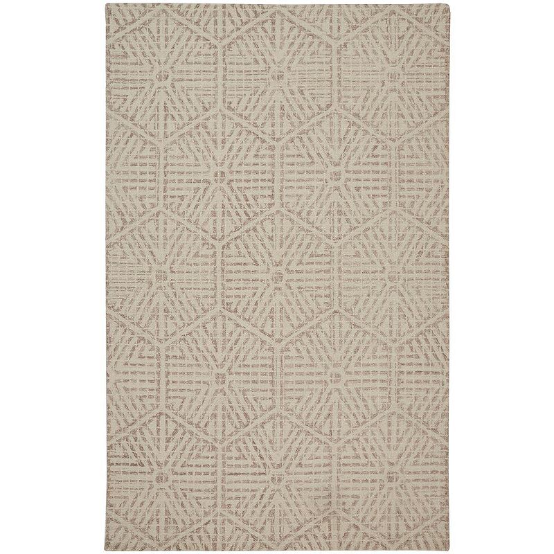 Weave & Wander Veran Geometric Ornamental Area Rug, Beig/Green, 8X10 Ft