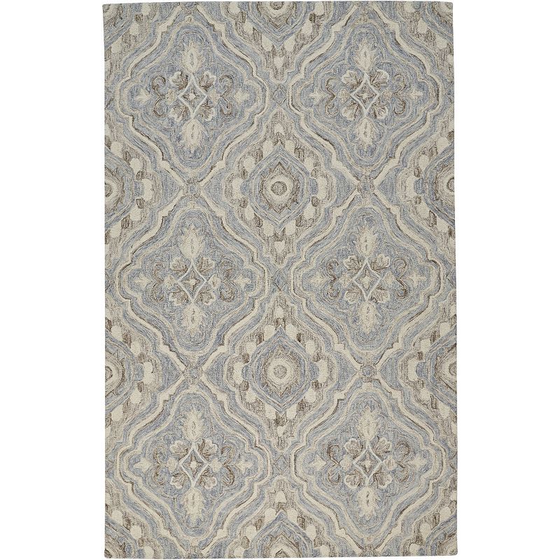 Weave & Wander Veran Messiah Rug, Blue, 5X8 Ft