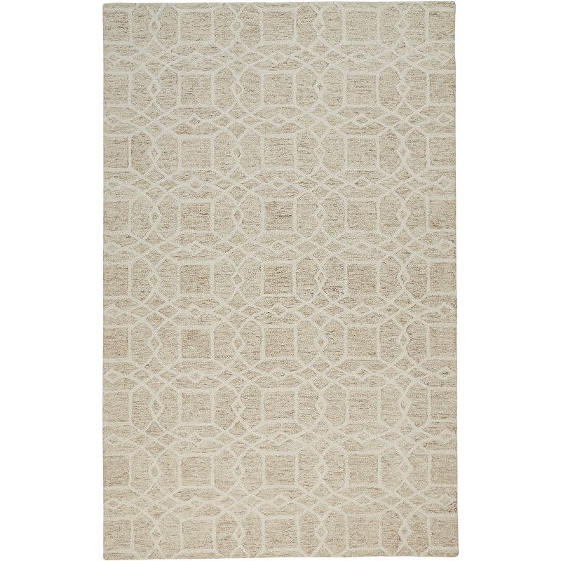 Weave & Wander Veran Veronica Rug, Beig/Green, 8X10 Ft