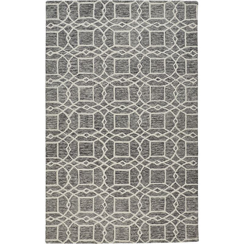 Weave & Wander Veran Veronica Rug, Grey, 5X8 Ft
