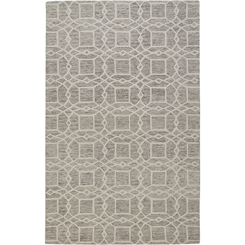 Weave & Wander Veran Veronica Rug, Grey, 5X8 Ft