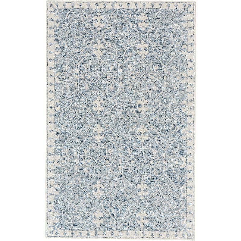 Weave & Wander Veran Paige Rug, Blue, 5X8 Ft