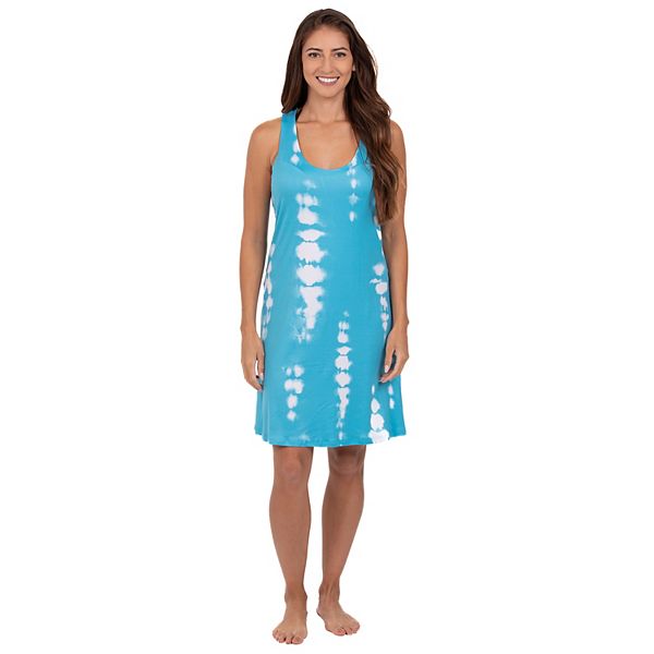 Women's Portocruz Tie-Dye Twist-Back Swim Cover-Up Dress