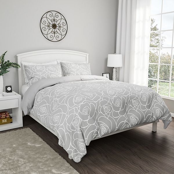 Hastings Home Rose Comforter Set with Shams