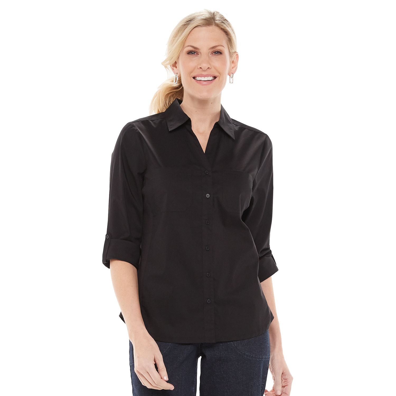 black dress shirt kohls