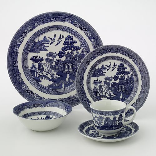 Johnson Brothers 20 Pc Willow Dinnerware Set