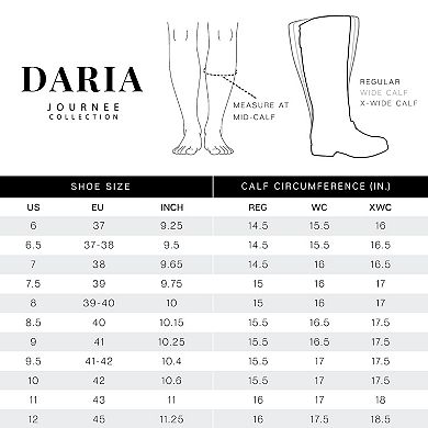 Journee Collection Daria Tru Comfort Foam™ Women's Knee-High Western Boots