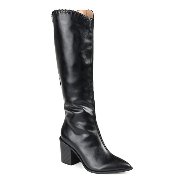 Journee Collection Daria Women's Knee-High Western Boots (Black)
