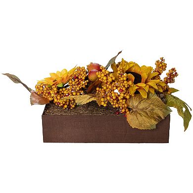 Northlight Artificial Sunflower & Pinecone Floral Arrangement Table Decor