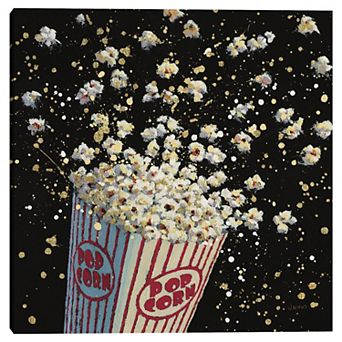 Masterpiece Cinema Popcorn Canvas Wall Art