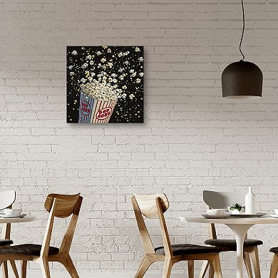 Masterpiece Cinema Popcorn Canvas Wall Art