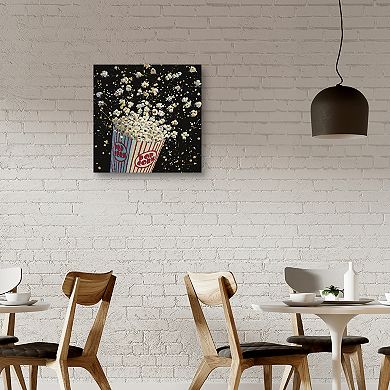 Master Piece Cinema Popcorn Canvas Wall Art