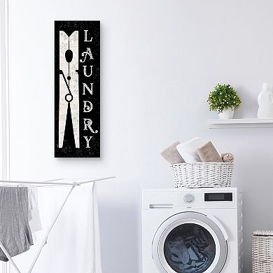 Master Piece Laundry Room Humor Vertical Canvas Wall Art