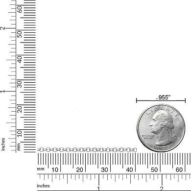 LYNX Men's Stainless Steel 2 mm Rolo Chain Necklace