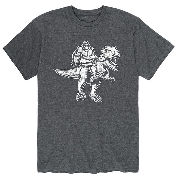 Men's Bigfoot Riding T-rex Tee