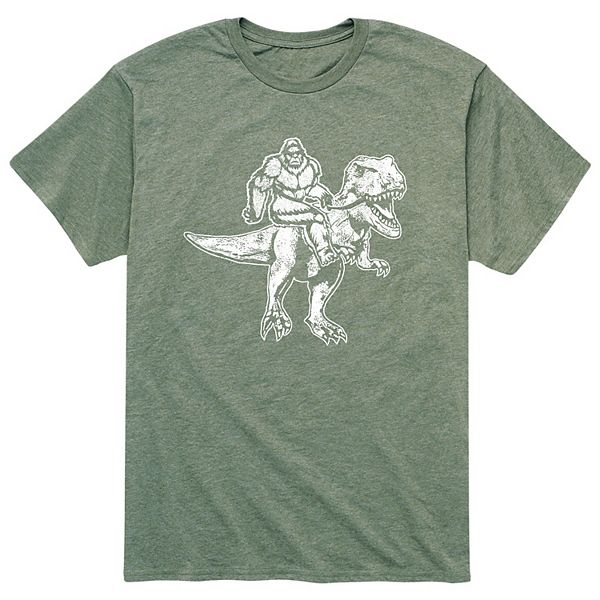 Men's Bigfoot Riding T-Rex Tee