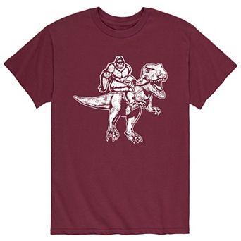 Men's Bigfoot Riding T-Rex Tee