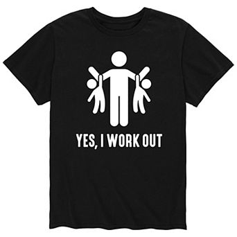 Men's Yes I Work Out Tee