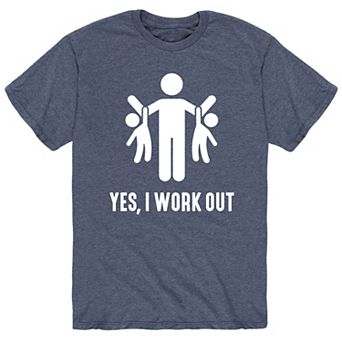 Men's Yes I Work Out Tee
