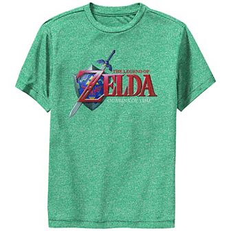 Boys 8-20 Nintendo Zelda Ocarina of Time Classic Logo Graphic Tee