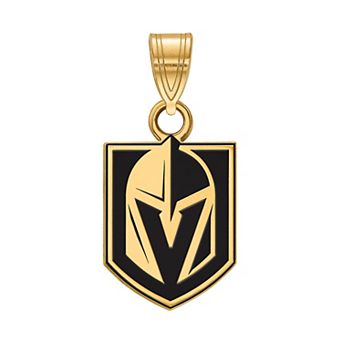 LogoArt Sterling Silver Las Vegas Golden Knights Small Enamel Pendant