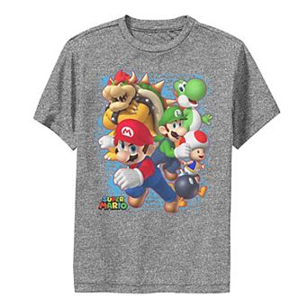 Boys 6-20 Nintendo Super Mario Luigi Bowser Paint Graphic Tee