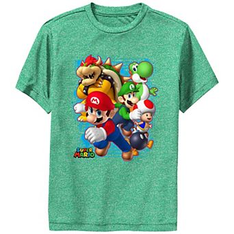 Boys 8-20 Nintendo Super Mario Luigi Bowser Paint Graphic Tee