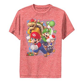 Boys 6-20 Nintendo Super Mario Luigi Bowser Paint Graphic Tee