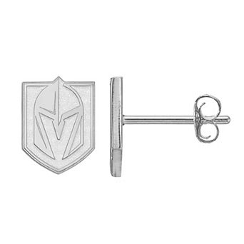 LogoArt Sterling Silver Las Vegas Golden Knights Mini Logo Stud Earrings
